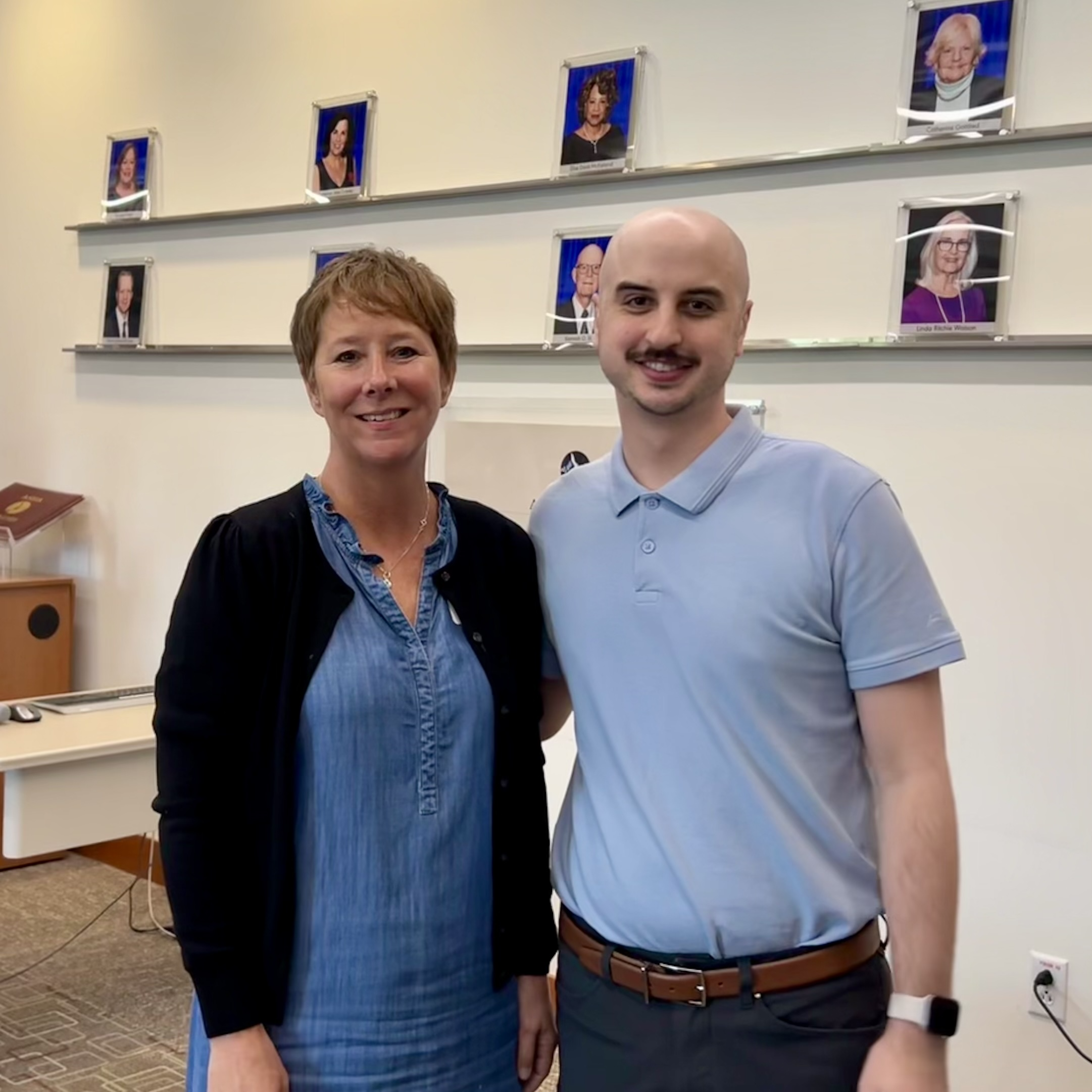 Me with my program mentor, Kris Tjaden.